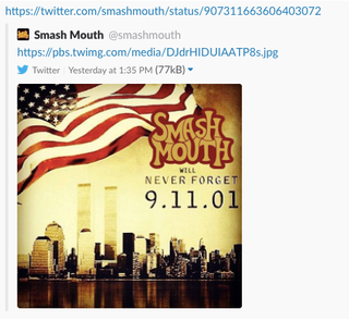 Illustration for article titled Most brands sat out 9/11 this year, but VeggieTales and Smash Mouth never forget
